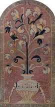 floralniche  mosaic mural