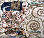 230 MS... Klimt inspired figurative abstract design mosaic