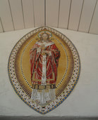 Jesus mosaic mural