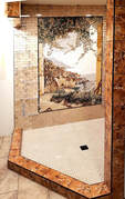 Bathroom  Installation of  Mosaic Amalfi Coastlne 