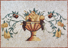 . fruit bowl still life mosaic