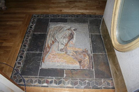 Horse mosaic floor mosaic