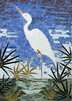 Heron mosaic