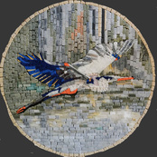 AT...... Bird in flight mosaic