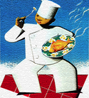 Chef  mosaic Mural