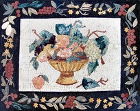 fruit bowl with frame mosaic