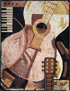  Music instrument mosaic