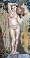 WOMAN WITH URN  MOSAIC MURAL
