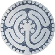 labyrinth mosaic medallion