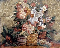  Floral still life mosaic