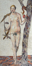 Eve in the Garden of Eden Mosaic mural