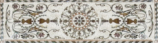 floral entryway mosaic