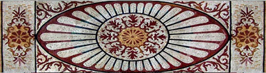 Mosaic entryway rug
