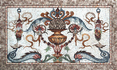 entryway, floor, wall mosaic