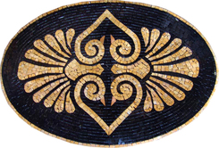  Oval medallion mosaic