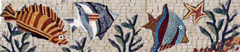  Fish border mosaic