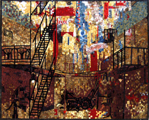  abstract design city mosaic