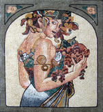 MUCHA REDESIGNED AS A MOSAIC