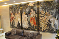 Primavera botticello wall mosaic mural