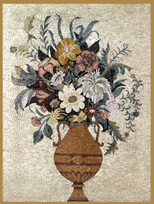  still life with flowers mosaic