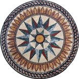 compass rose medallion mosaic