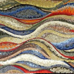 Abstract and contemporary mosaics, waves, swirls, bubbles , very modern mosaics