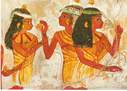 Egyptian lemon ladies mosaic mural
