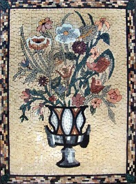 flower still life mosaic