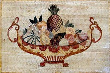 fruit in bowl mosaic