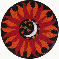 Sun and Moon mosaic