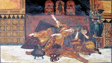  Moroccan Figure  Mosaic mural