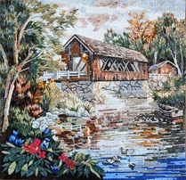 Country bridge mosaic