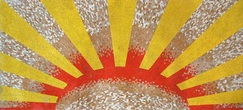 abstract sun mosaic