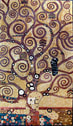 Klimt tree abstract design mosaic