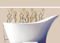 . mosaic swirl  design for clients bathtub wall