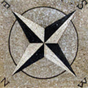 Compass Rose, Nautical mosaics , medallions and geometric