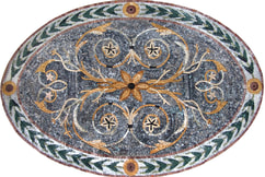 oval medallion mosaic