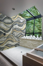 Wave mosaic Installation
