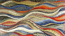 Wave Abstract  MosaicContemporary Mosaic