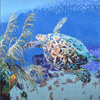 Undersea Turtle mosaic 