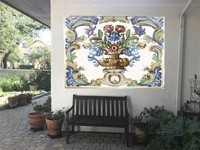Portuguese mosaic mural