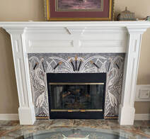 Art nouveau Mosaic Fireplace